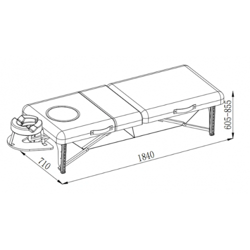 Складной массажный стол "HZ-3388"